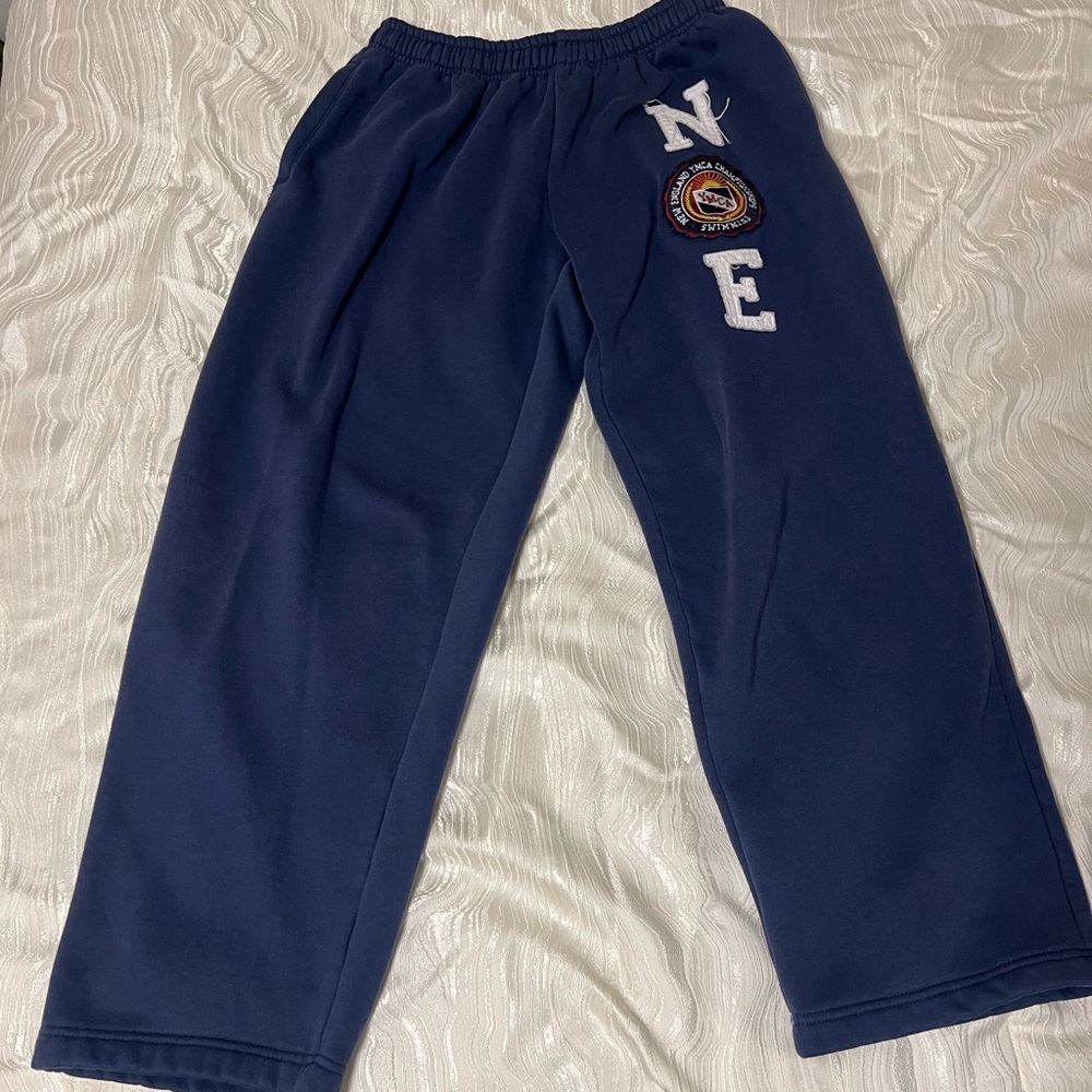 Navy Blue Sweatpants with Patch